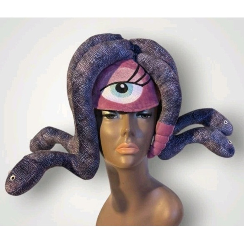 Monsters Inc Celia Hat Plush Disney Pixar Halloween Costume Cosplay Snakes Funny